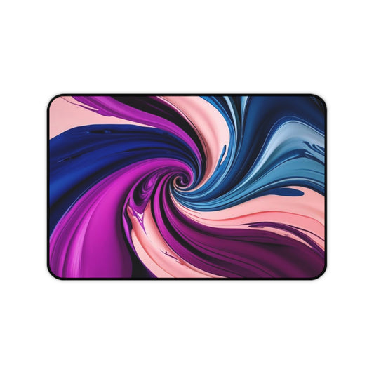 Purple Abstract Desk Mat